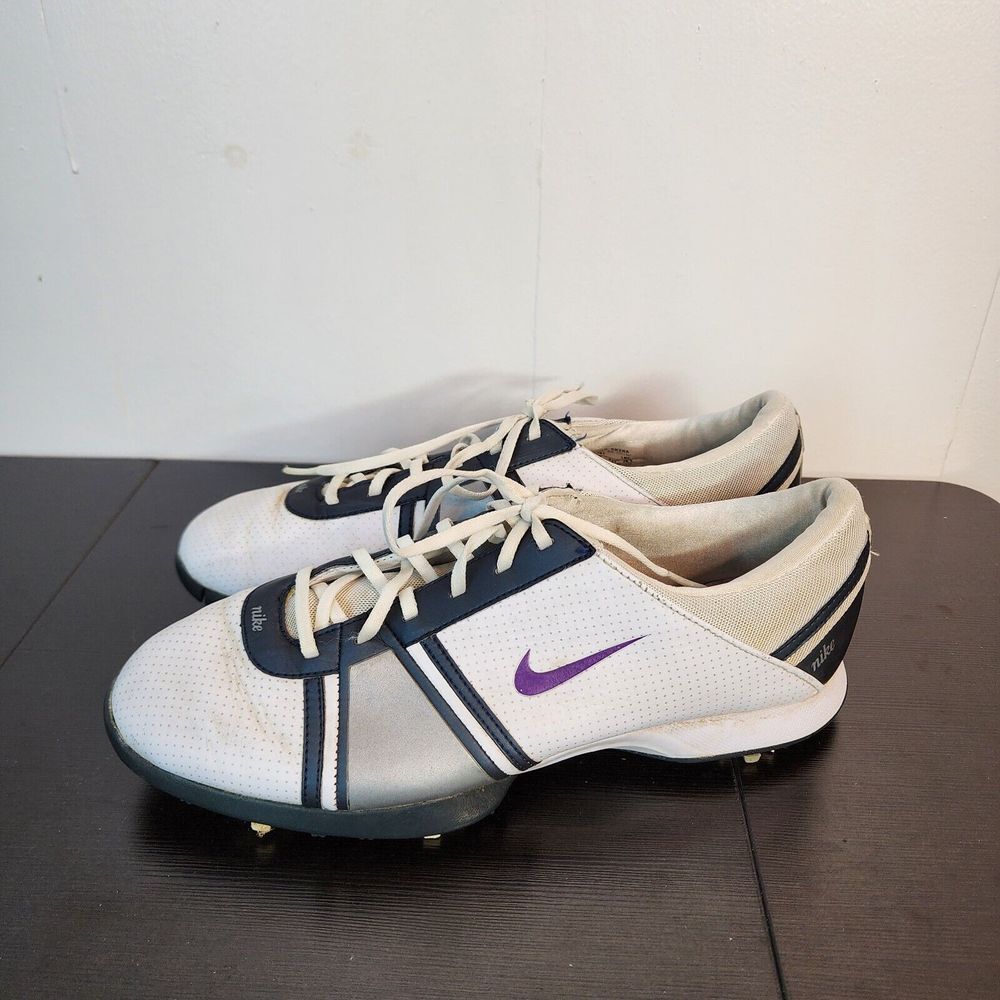 Nike Womens Air Dormie Size 9.5 White Golf‎ Shoes Cleat Low Lace Up 397198-151